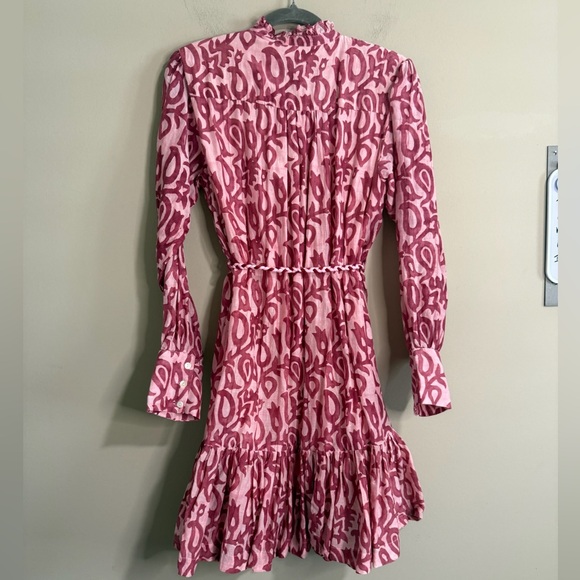 Oliphant Pink and White Patterned Dress - Picture 9 of 11